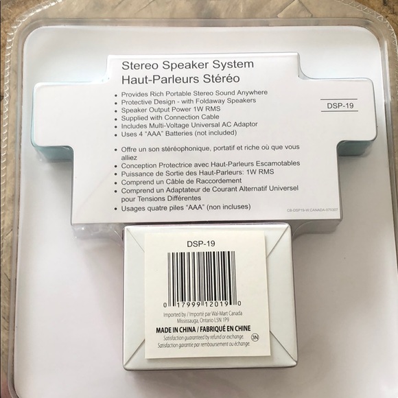 Brand New Durabrand Stereo Speaker System - Picture 4 of 4